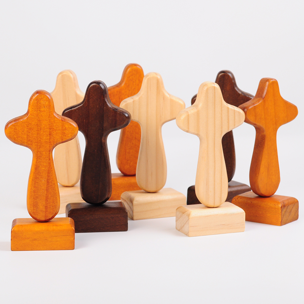 Standing wood cross - Image 3