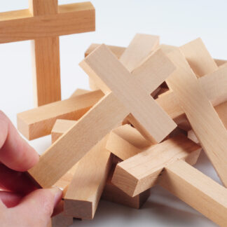 Blank wood cross