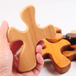 Big handheld wood cross
